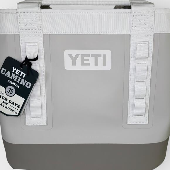 YETI Camino Carryall 35L Taupe Waterproof Tote Bag Durable Gym Beach Travel NWT - Picture 4 of 7
